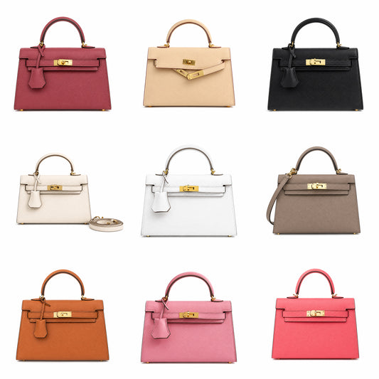 Mini Kelly Bag with Gold Hardware 20cm