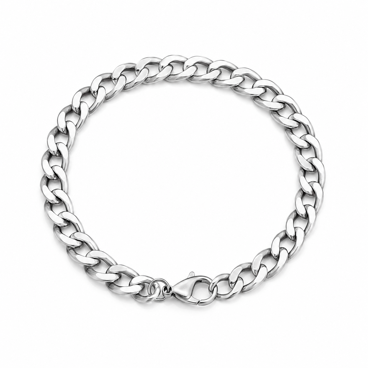 Classic Men’s Silver Chain & Bracelet