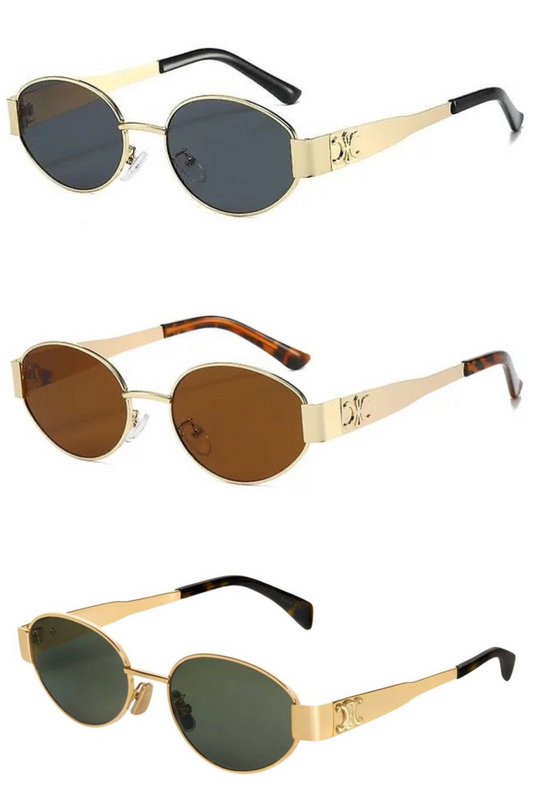 Celine metal frame glasses
