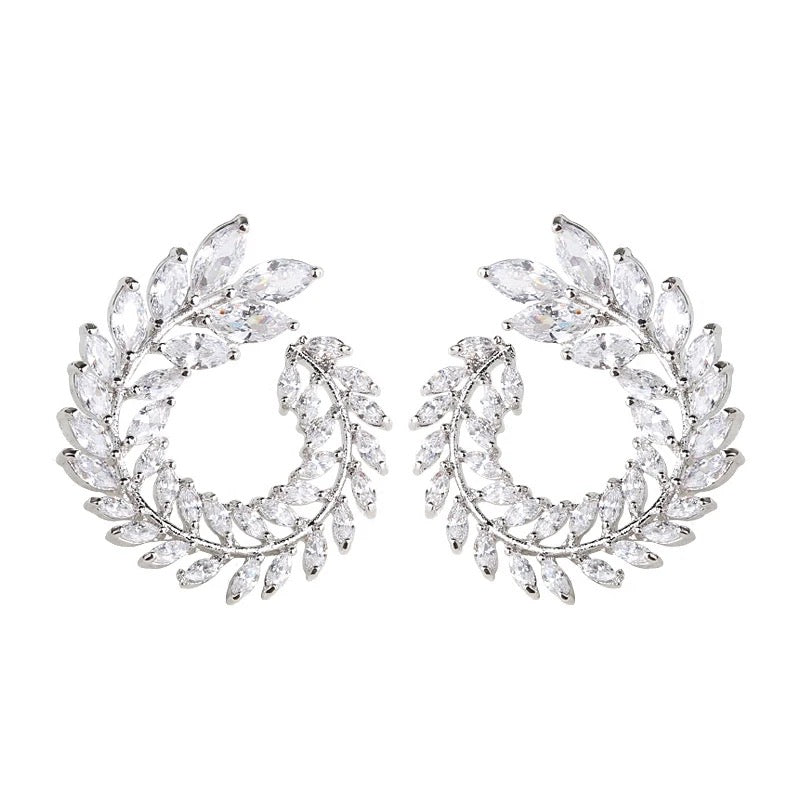 Studded Rhinestone Earring