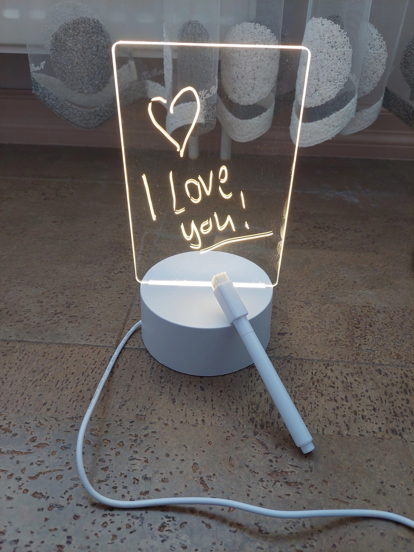 Note board creative LED Light Message Board Light With Pen