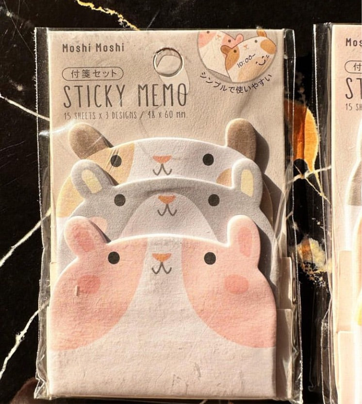 Animal Memo sticky notes