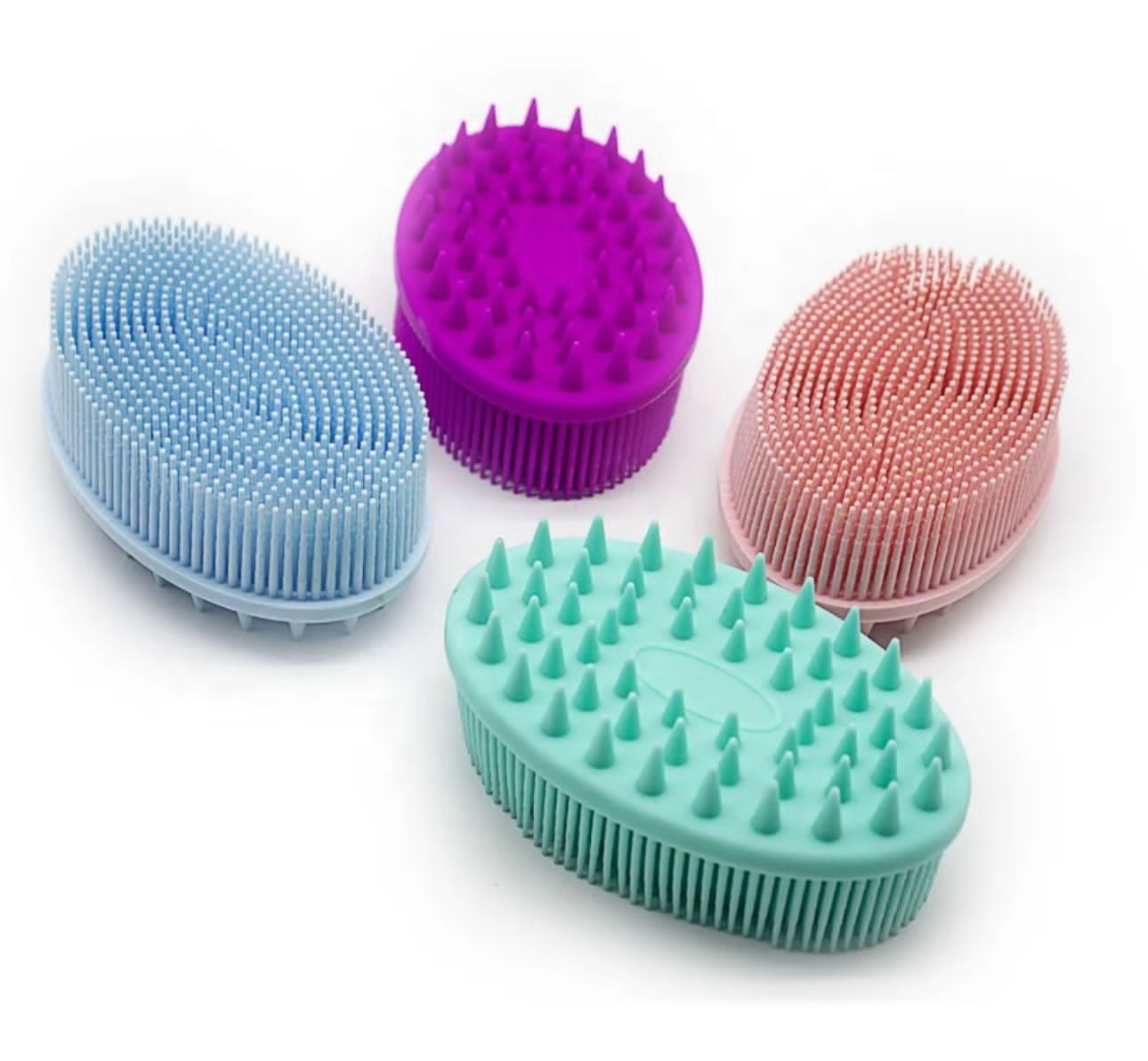 Silicone shower loofah