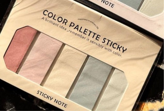 Color palette sticky note