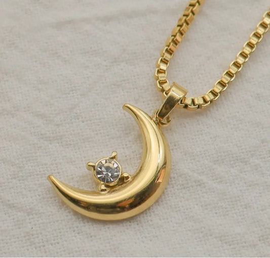 Crescent star necklace🌙✨