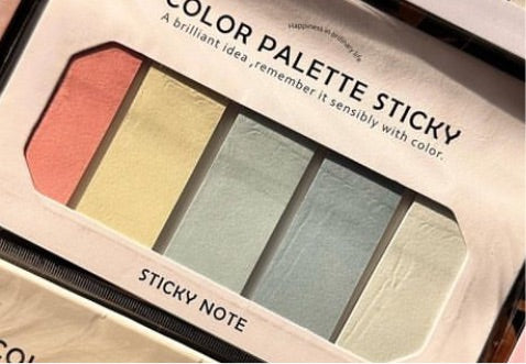 Color palette sticky note