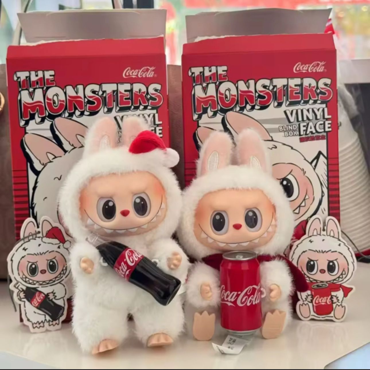 Coca Cola bottle/ can labubu keychain charm ( 7 days delivery time )