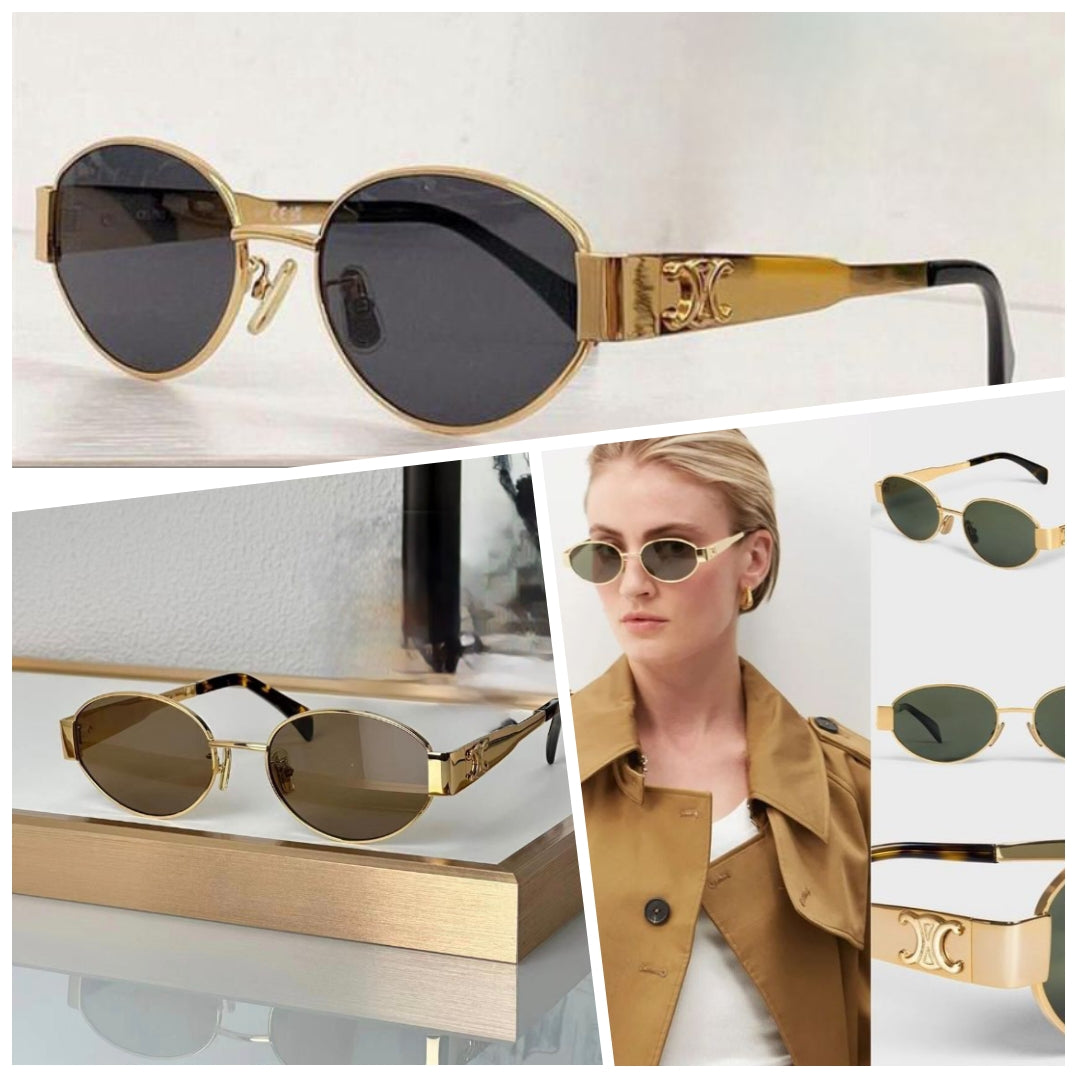 Celine metal frame glasses