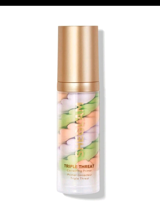 SHEGLAM Triple Threat Correcting Primer 3 In 1 Color Pore Minimizing Facial Makeup Primer