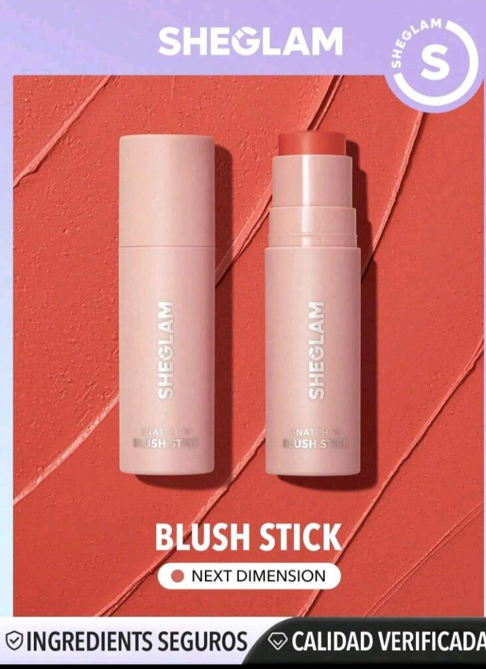 SHEGLAM Snatch 'n' Blush Stick-Plum Wine Cream Blush Waterproof Long Lasting High Pigment Non-Fading Non-Greasy Glowing Lasting