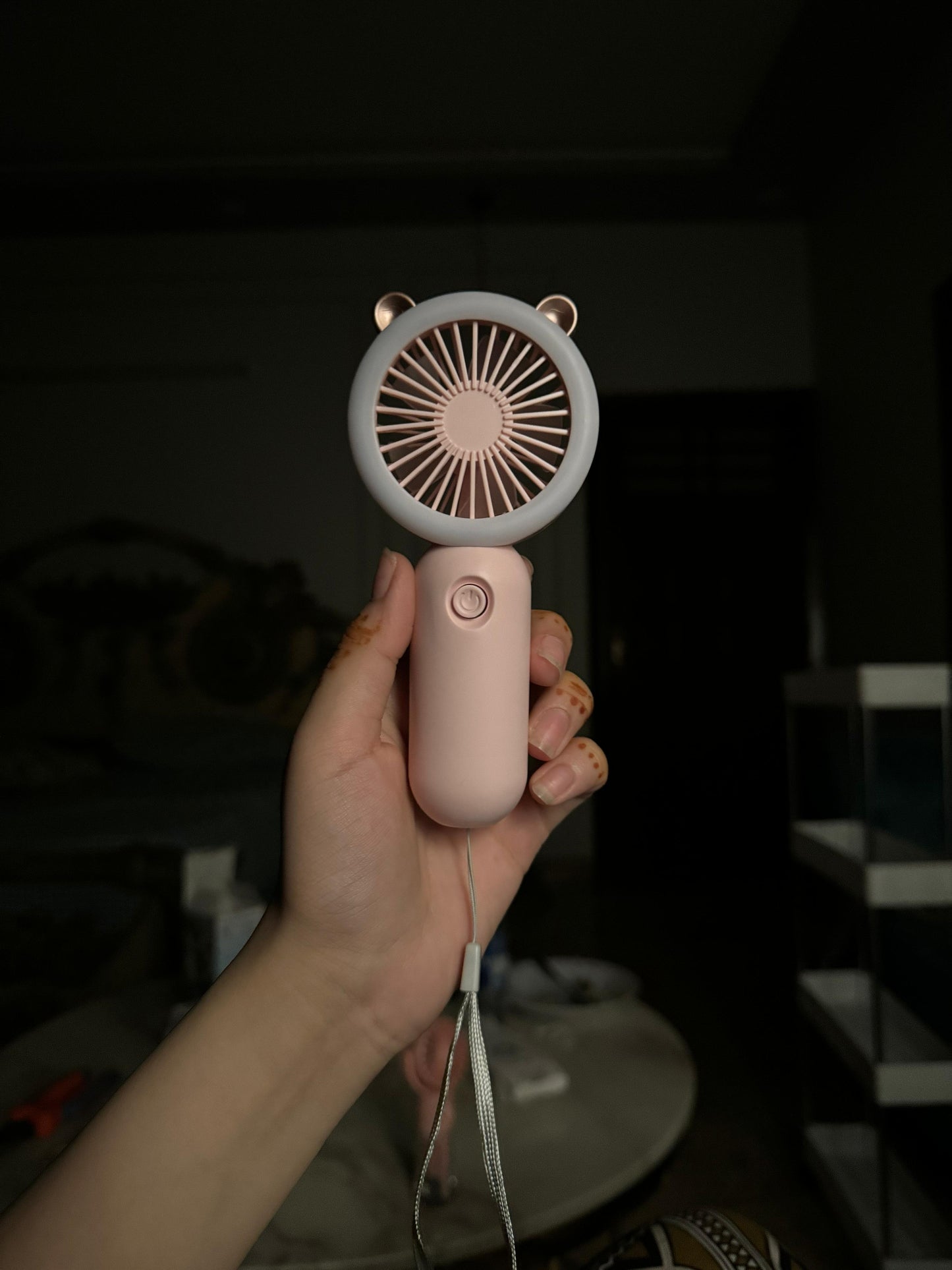 Breezy mini handheld fan with light F2