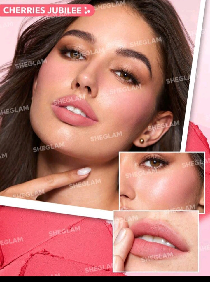 SHEGLAM Very Cherry Cheek & Lip Cream Stack