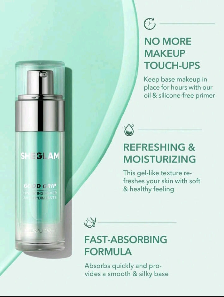 SHEGLAM Good Grip Hydrating Primer Oil Control Moisturizing Primer Gel Smooth Fine Lines Oil And Face Primer