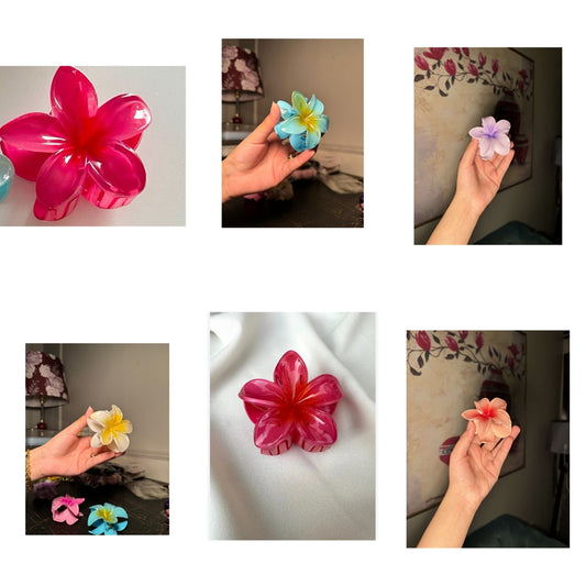 Flower hair claw (big size)