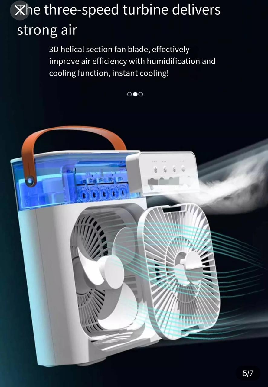 Portable air cooler spray fan humidifier f8